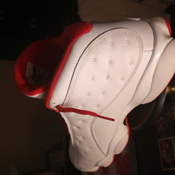 2017 Jordan retro 13s all white red inside red  bottom brand new!!! - Picture 5 of 12